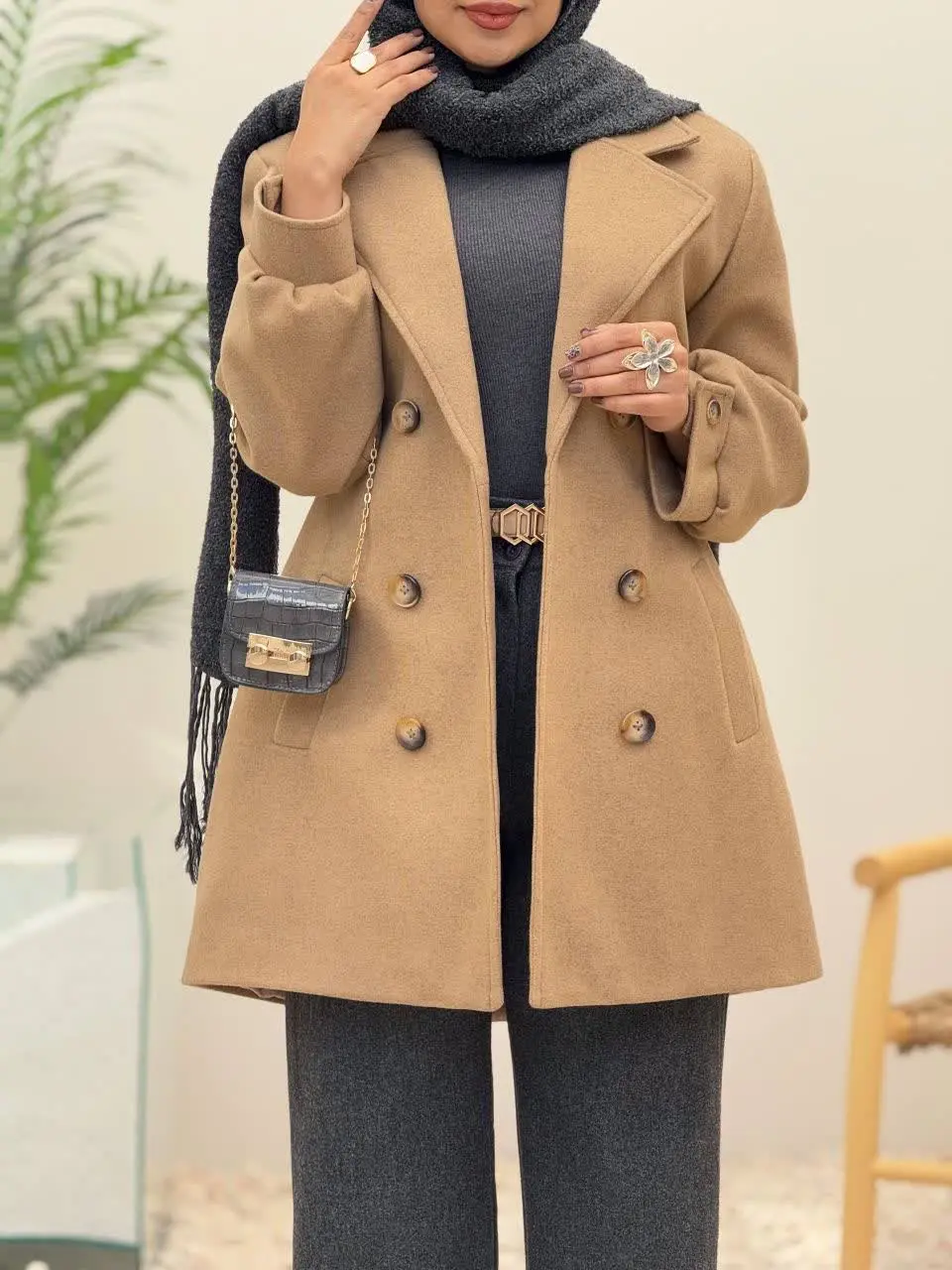 3808-پالتو آستردار آیناز